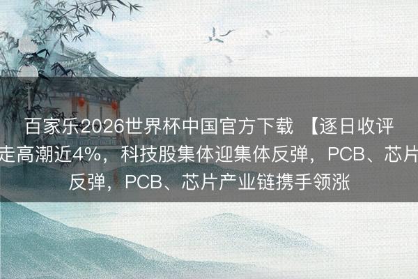 百家乐2026世界杯中国官方下载 【逐日收评】创业板指颤动走高潮近4%，科技股集体迎集体反弹，PCB、芯片产业链携手领涨